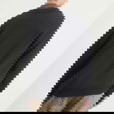Pleteni pulover Heresy Chain Zip Knit Shirt Črna | HAW25-KW06, 3