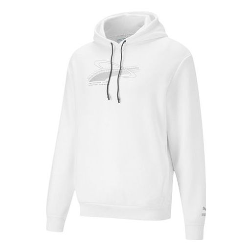 Pulover Puma Fleece Lined Stay Warm Knit Hoodie Bela | 530289-02