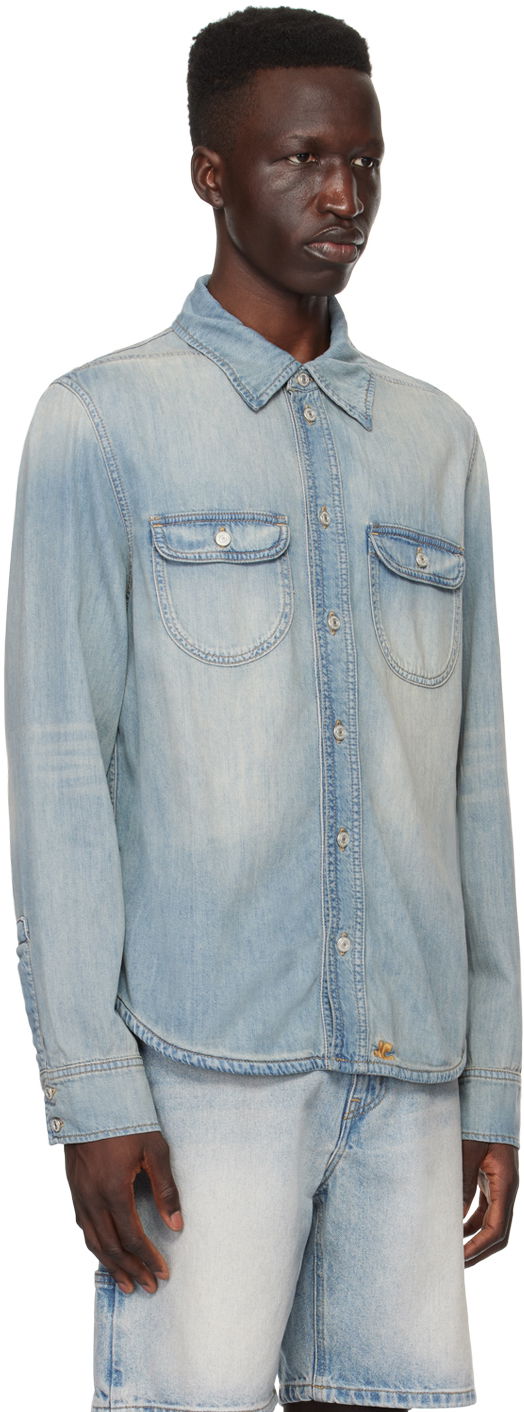Srajce Courrèges Denim Shirt Modra | 124DCH015CO0102, 1