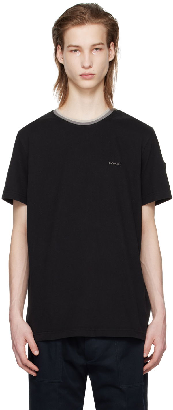 Majica Moncler Bonded T-Shirt Črna | J10918C0002389AHD