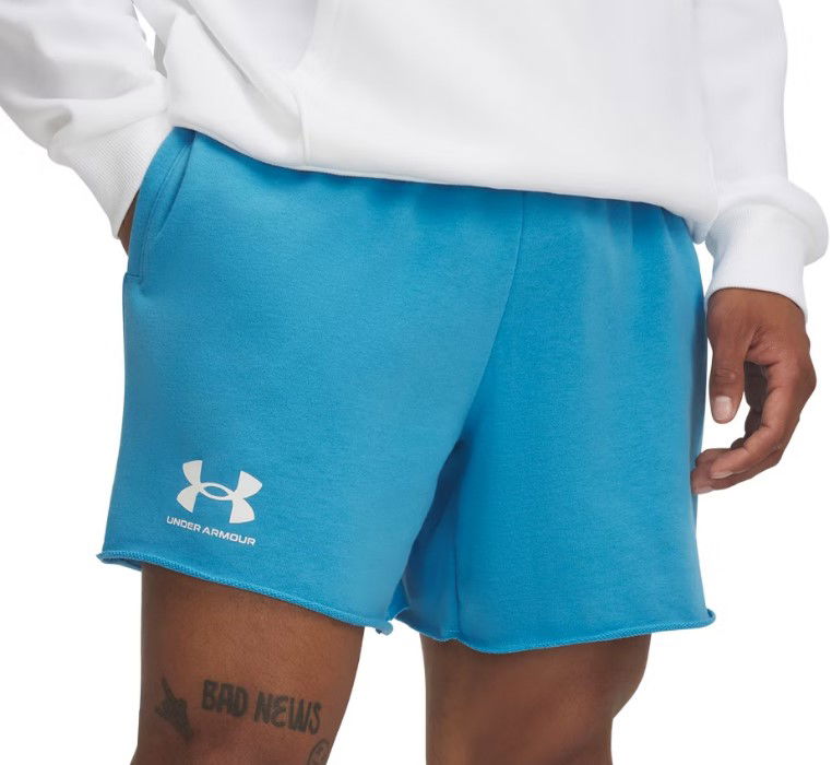 Kratke hlače Under Armour Rival Terry 6" Training Shorts Modra | 1382427-452