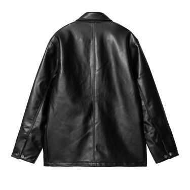 Jakna Carhartt WIP Faux Leather Chore Jacket Črna | I034447_4, 1