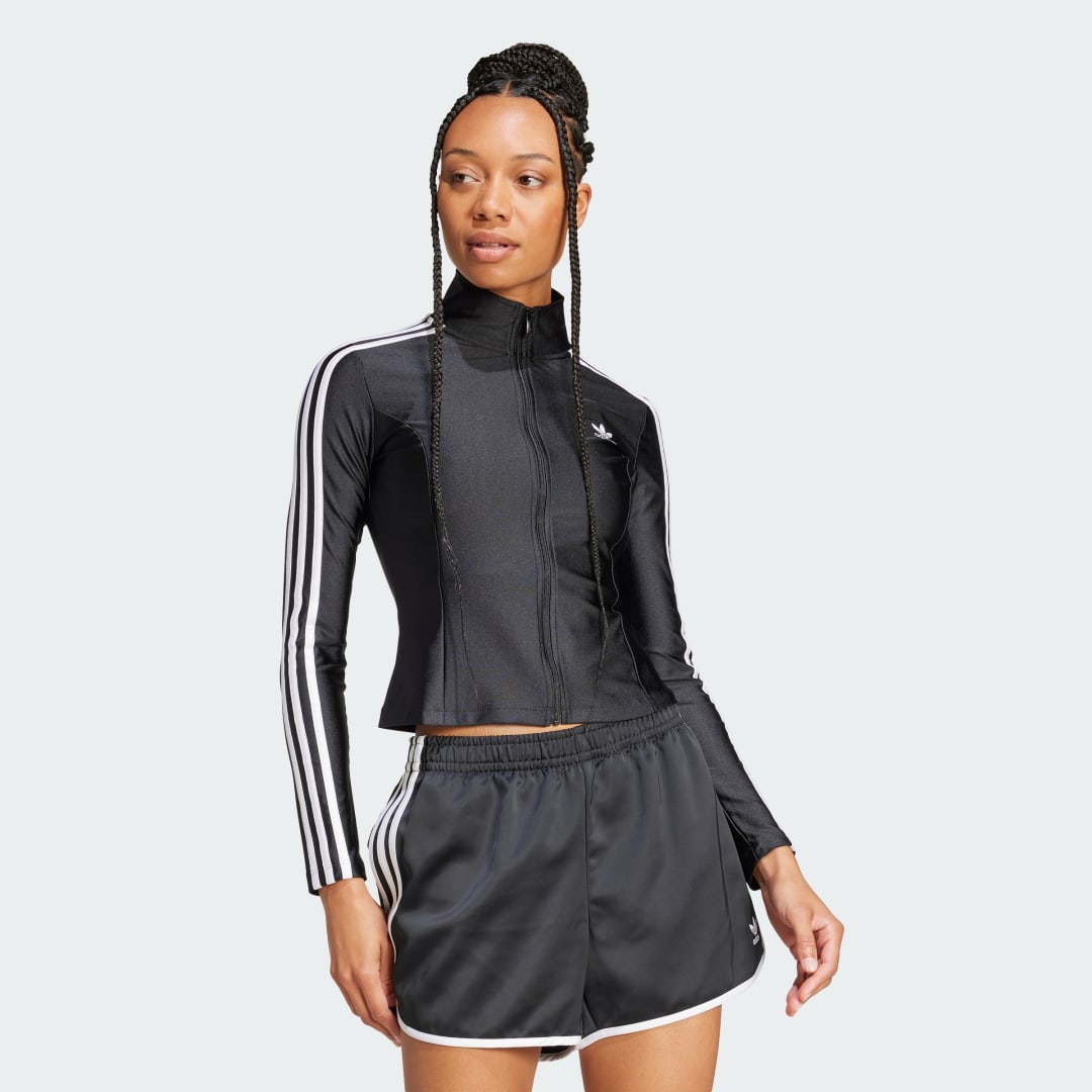 Vetrovka adidas Performance 3-Stripes Slim Jacket Črna | JD5025, 0