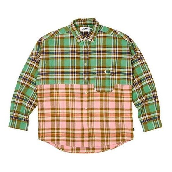 Srajce Palace Checkmate Drop Shoulder Plaid Shirt Večbarvna | P25SHT019