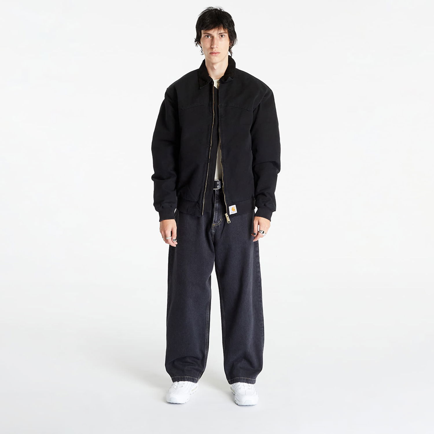 Hlače in kavbojke Carhartt WIP Brandon Pant Kovinski | I031246_89_06, 1
