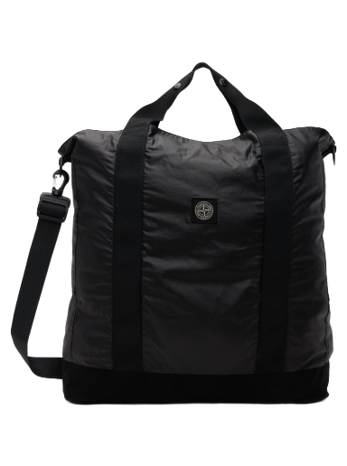 Tote bag Stone Island 91470 Mussola Gommata Tote Bag Črna | 781591470
