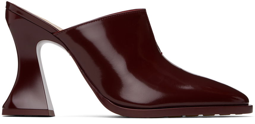 Superge in čevlji Bottega Veneta Cha-Cha Patent Leather Mules Rdeča | 787036 V4BO0, 0