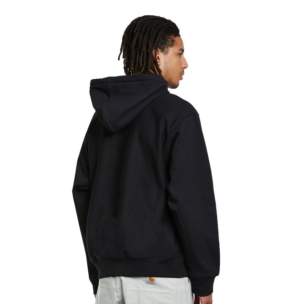 Pulover Carhartt WIP Hooded American Script Črna | I028279.89.XX, 1