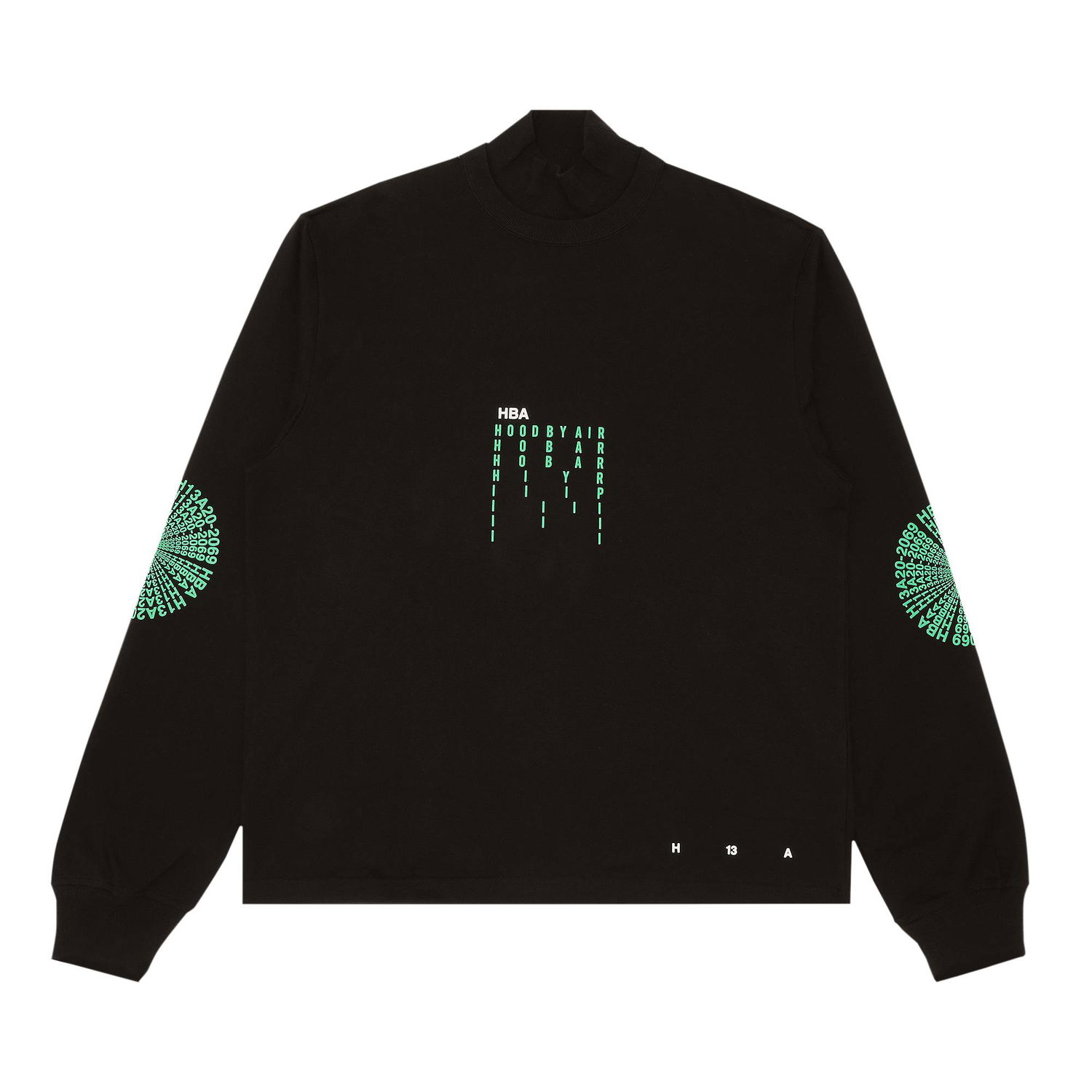 Majica Hood By Air Long-Sleeve Tee Črna | HBA 152B, 1