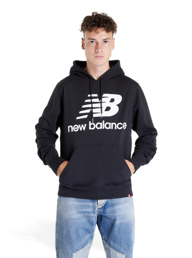 Pulover New Balance Essentials Pullover Hoodie Črna | MT03558BK