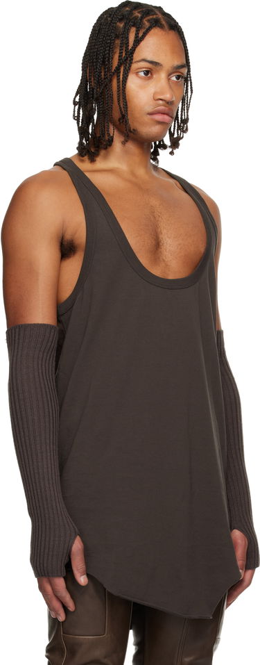 Majica brez rokavov Rick Owens Concordians Pony Tank Top Rjava | RR02E1101 JA, 1