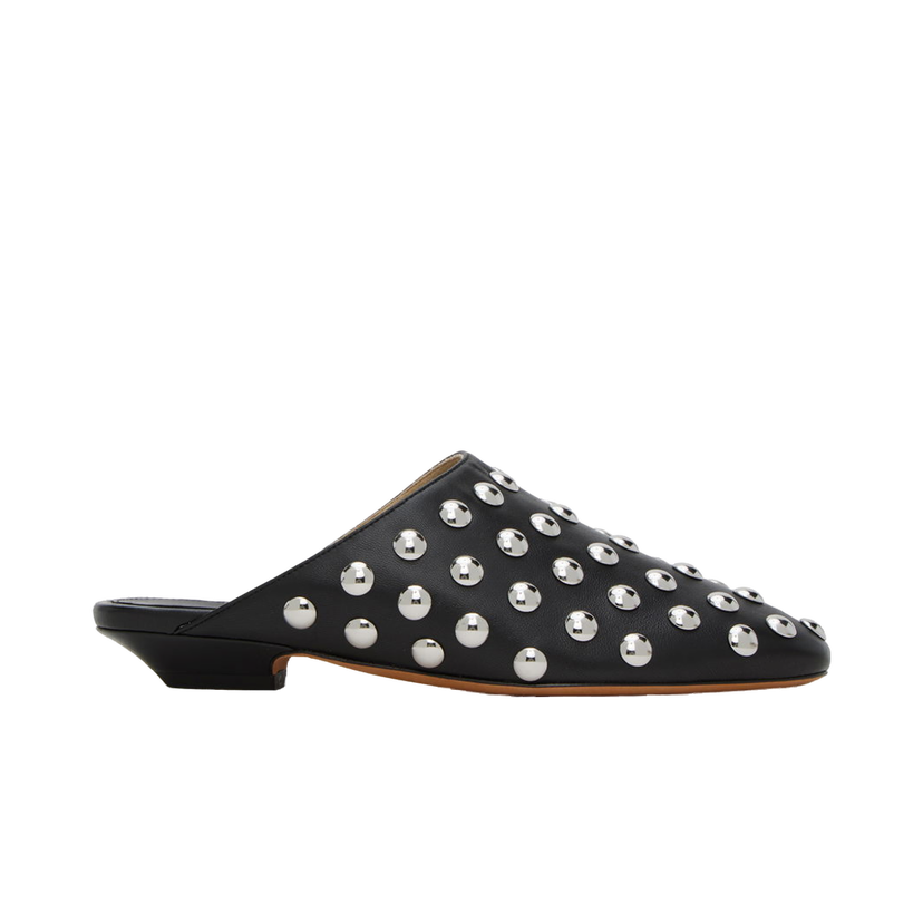 Superge in čevlji Khaite Studded Slippers Črna | F6014-847