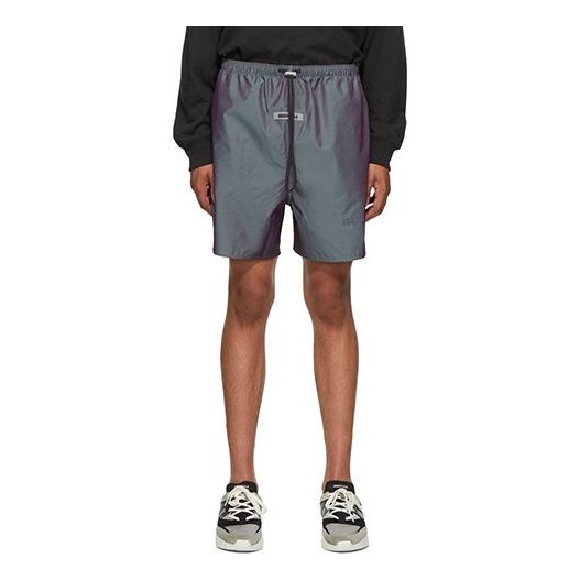 Kratke hlače Fear of God Essentials Running Shorts Siva | FOG-SS20-777