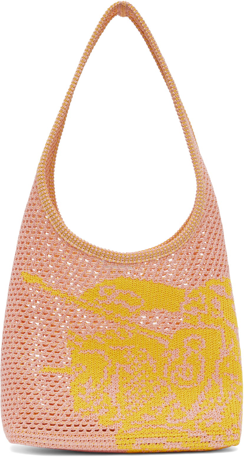 Tote bag Burberry Burberry Small EKD Crochet Tote Roza | 8106533