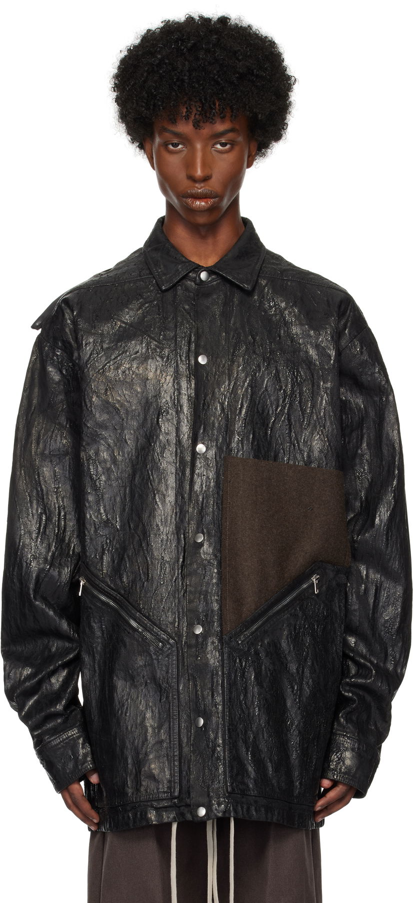 Jakna Rick Owens Turbo Jacket Črna | RR02D6719 BMTWTY