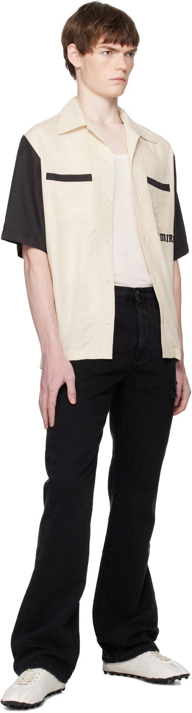 Srajce AMIRI AMIRI 'Try It' Bowling Shirt Bež | AMSTCA1149, 3
