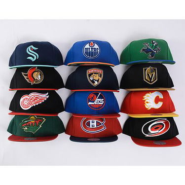 Kapa Mitchell & Ness Vegas Golden Knights Team 2 Tone 2.0 Snapback Hat Črna | HHSS5367-VGKYYPPPBKGD, 4