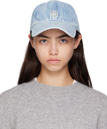 Kapa Anine Bing Anine Bing Jeremy Denim Baseball Cap Modra | A-12-11407-WHD24, 0