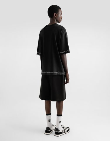 Kratke hlače Dolce & Gabbana Dolce & Gabbana Cotton Jogging Shorts Črna | GP08BZG7O2SN0000, 2