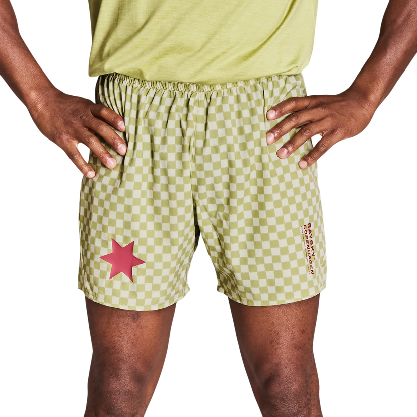 Kratke hlače Saysky Saysky Checker Pace 5" Shorts Zelena | nmrsh21c1034