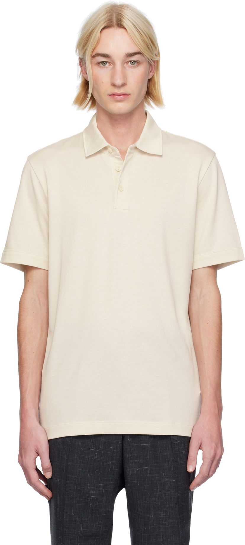 Polo majica BOSS Three-Button Polo Shirt Bela | 50521106