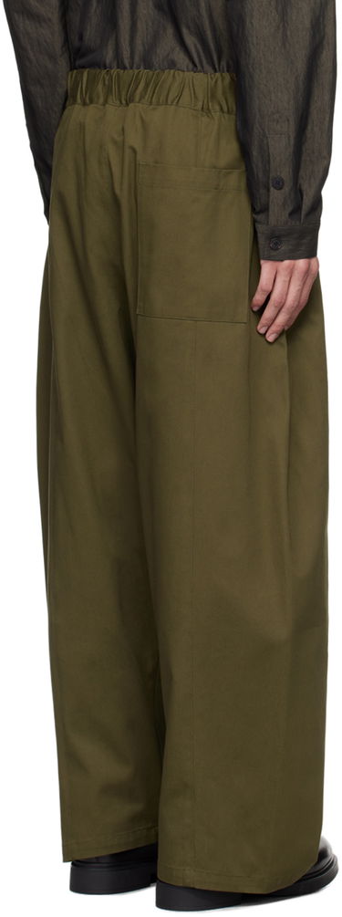 Hlače sage NATION Sage Nation Box Pleat Trousers Zelena | S011 BOX PLEAT TROUSER, 2