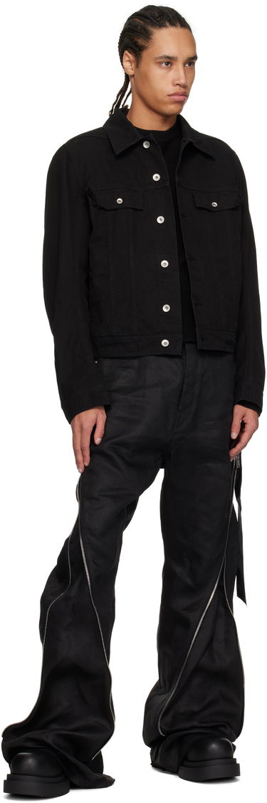 Jakna Rick Owens Rick Owens DRKSHDW Hollywood Trucker Denim Jacket Črna | DU01E3751 CVS, 3