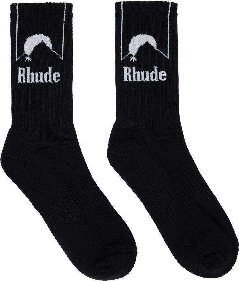 Nogavice Rhude Rhude Moonlight Socks Črna | RHPS25SO08117