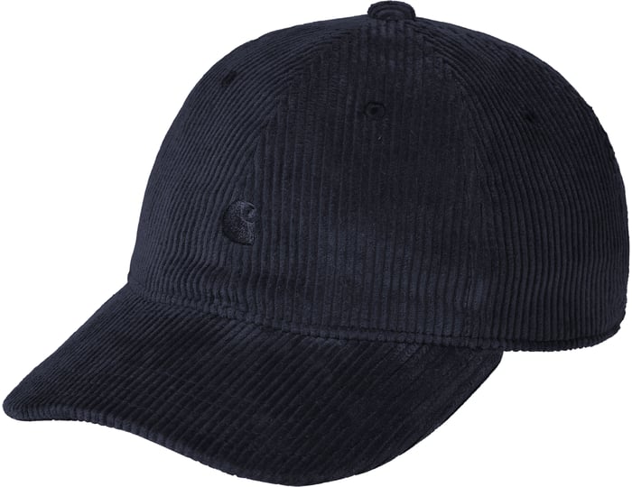 Kapa Carhartt WIP Corduroy Baseball Cap with Embroidered Logo Mornarica | I026890