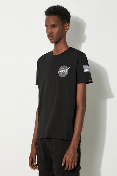 Majica Alpha Industries Space Shuttle Tee Črna | 176507-03, 4