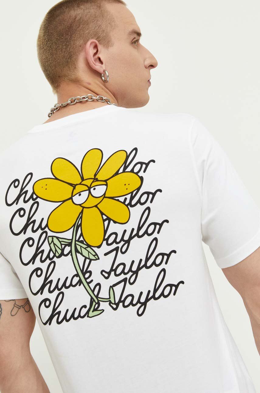 Majica Converse Standard Fit Script Star Seasonal Grow Together Theme 1 Tee Bela | 10025433.A01, 0