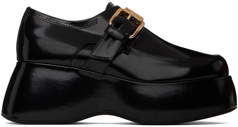 Nega čevljev Moschino Moschino Platform Loafers Črna | MA1034711L MJ0 000