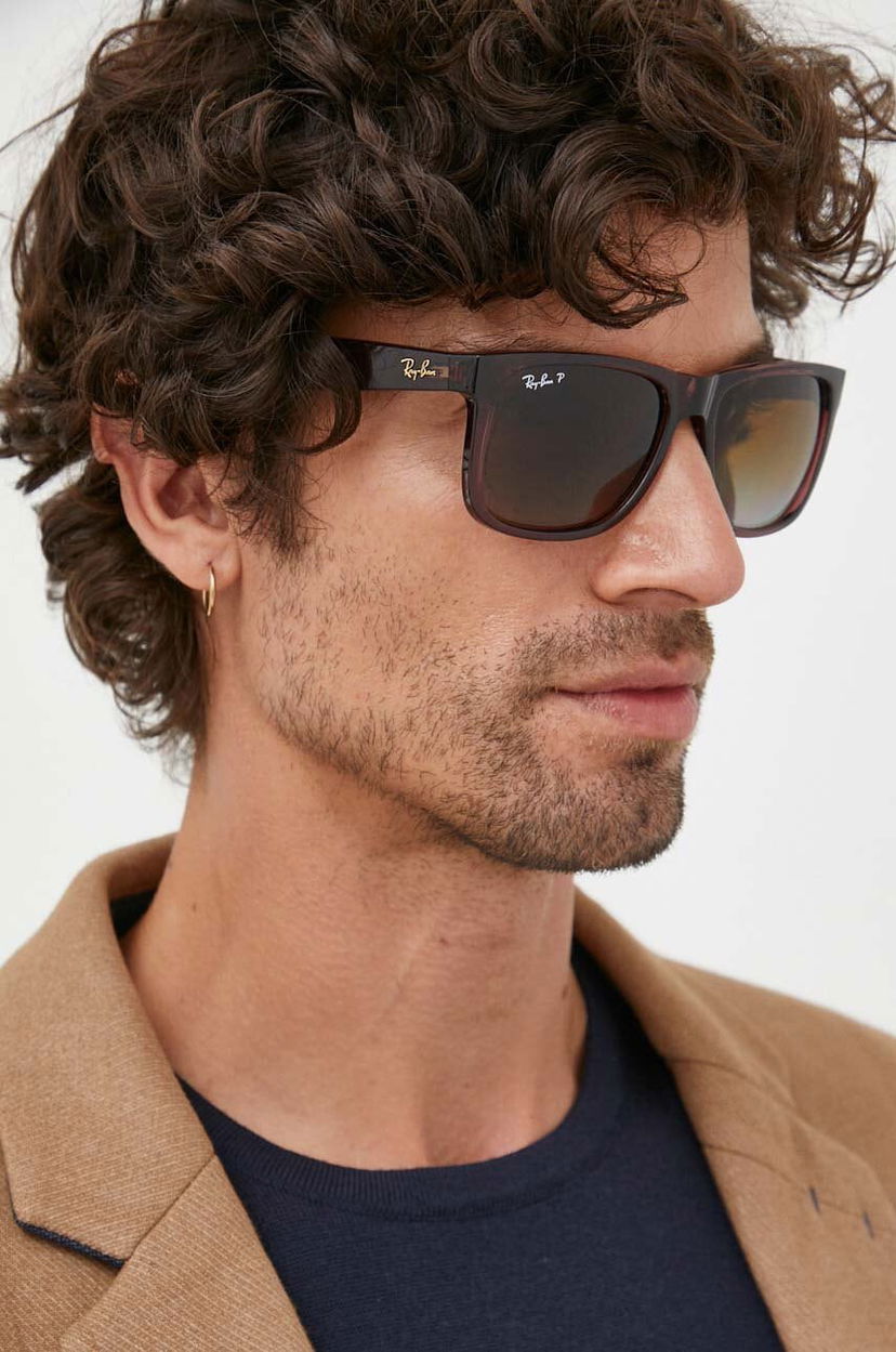 Sončna očala Ray-Ban Ray-Ban JUSTIN Sunglasses Rjava | 0RB4165.6597T5