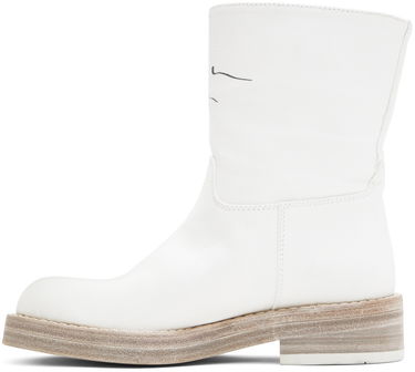 Oblačila Ann Demeulemeester Ann Demeulemeester Billie Canvas Boots Bela | 2201-W-R11-195-001, 2