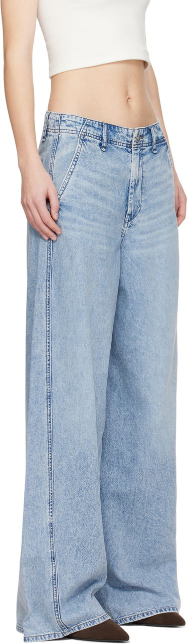 Kavbojke rag & bone Rag & Bone Featherweight Wide-Leg Sofie Jeans Modra | WDD24H3003FWAN, 1