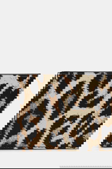 Denarnica GANNI GANNI Bou Leopard Print Card Holder Bež | A6541, 4