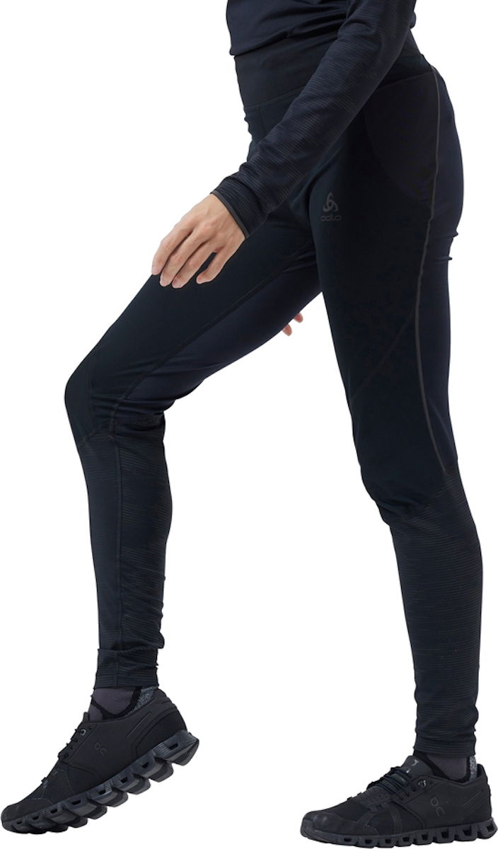Nogavice Odlo ZEROWEIGHT WARM REFLECTIVE Tights Črna | 323121-15000