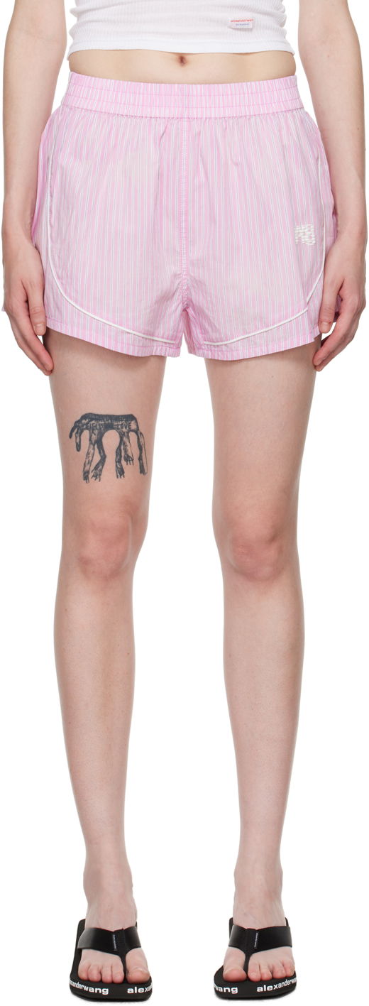 Kratke hlače Alexander Wang Track Shorts Roza | 4WC3244386