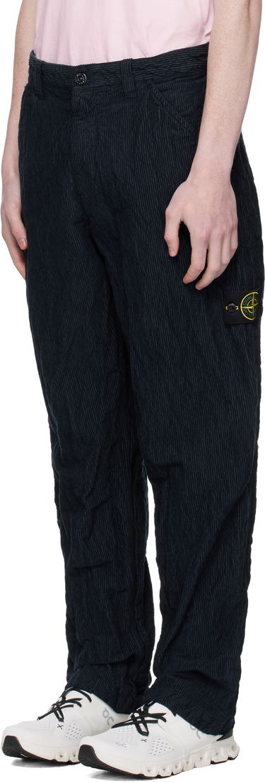Hlače Stone Island Wrinkled Corduroy Trousers Mornarica | K2S15 3100026 S0229, 3