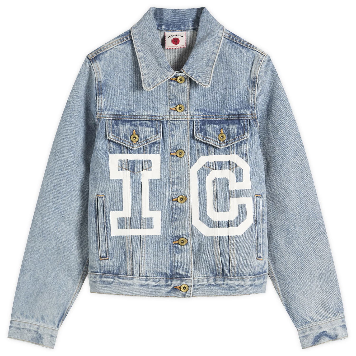 Jakna BBC IceCream ICECREAM Trucker Jacket, Size Large Modra | ICWW25303-LBL, 1