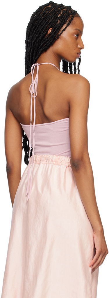 Majica brez rokavov BEC + BRIDGE BEC + BRIDGE Esmae Halter Bodysuit Roza | A23-20960, 2