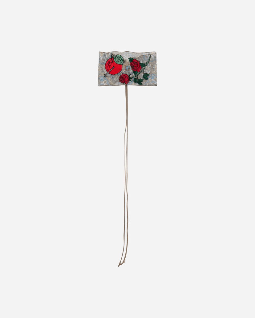 Zatiči UNDERCOVER Silk Choker with Apple and Rose Embroidery Bež | UC1E1N01-1 BEIGEBASE