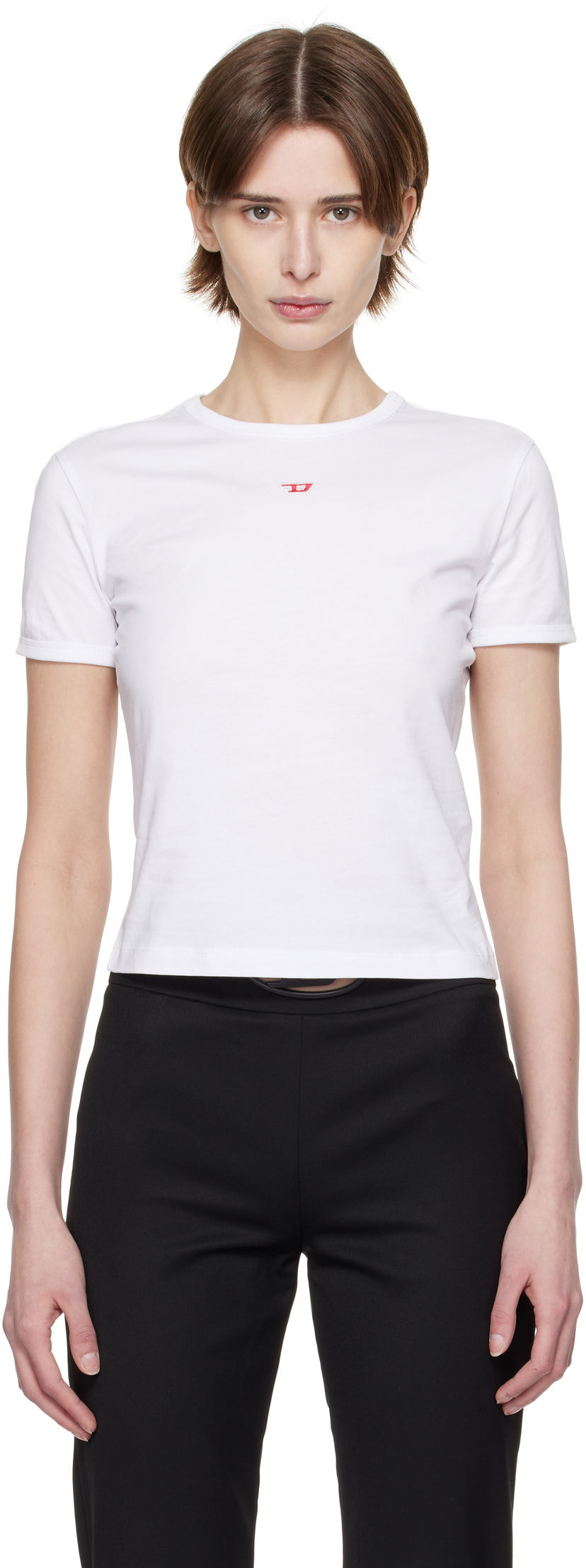 Majica Diesel Diesel T-Uncutie-Long-D T-Shirt Bela | A14962 0GRAI