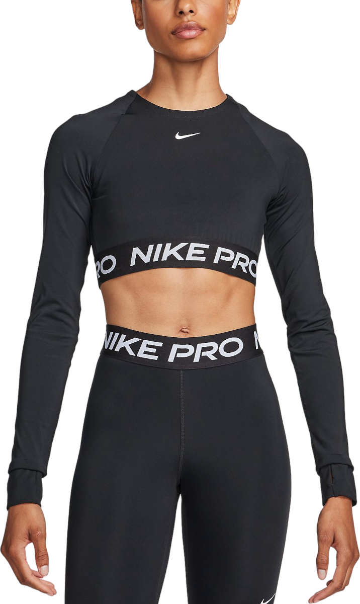 Krop-top Nike PRO DF 365 CROP LS TOP Črna | fv5484-010