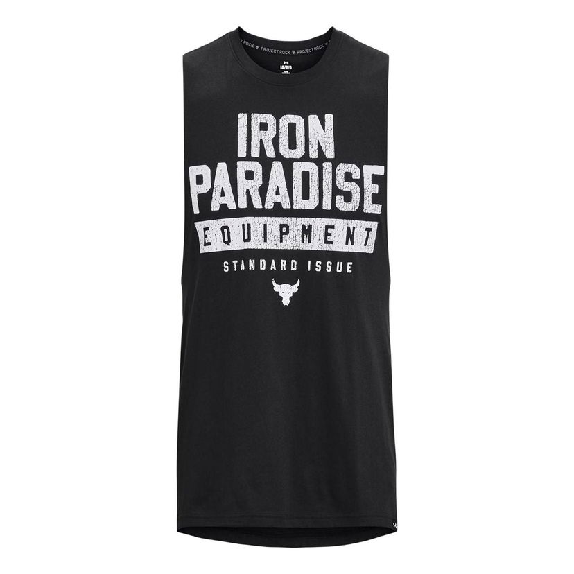 Majica brez rokavov Under Armour Project Rock Iron Paradise Graphic Tank Top Črna | 1377290-001