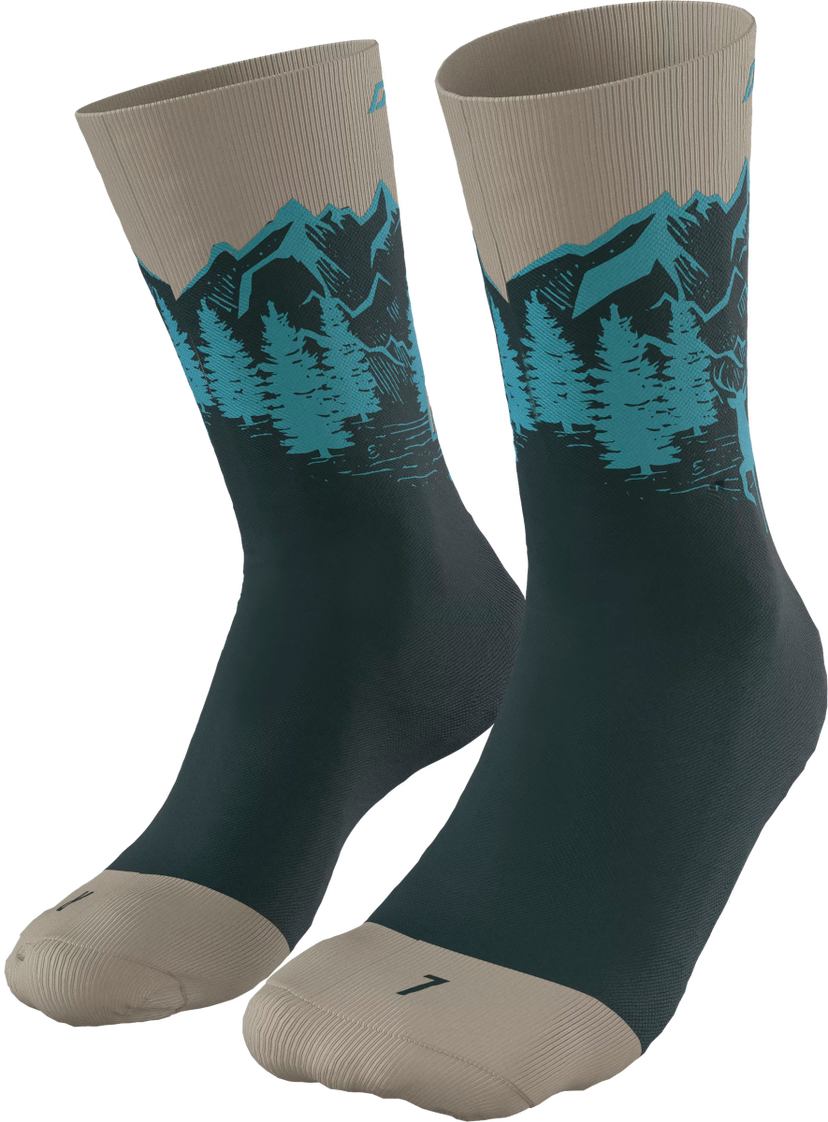 Nogavice Dynafit FAST Socks Zelena | 08-0000071526-5261