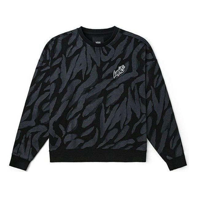 Pleteni pulover Vans Vans Tiger Stripes Pattern Pullover Črna | VN0002BPYM7