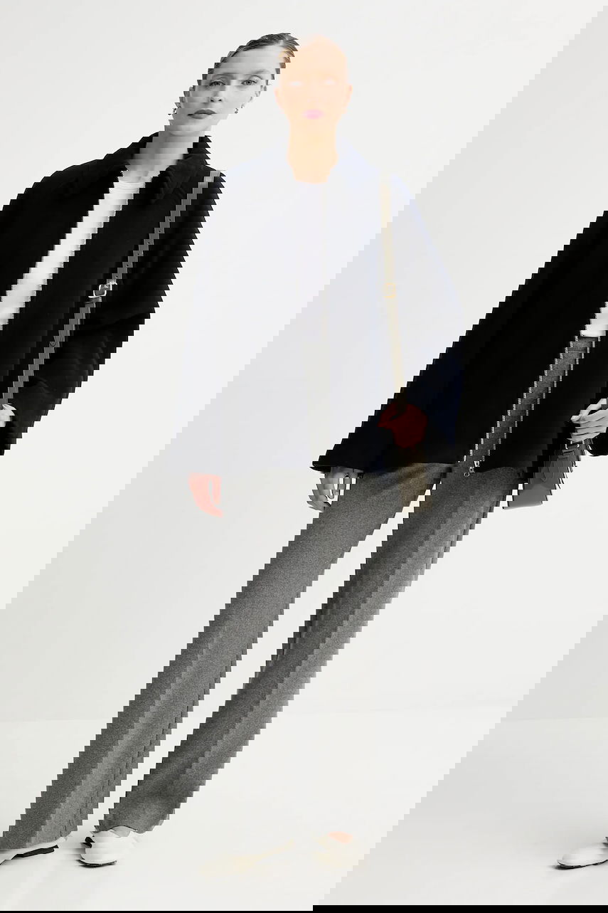 Jakna Samsoe Samsoe ALMA Wool Cape Jacket Mornarica | F23300184, 1