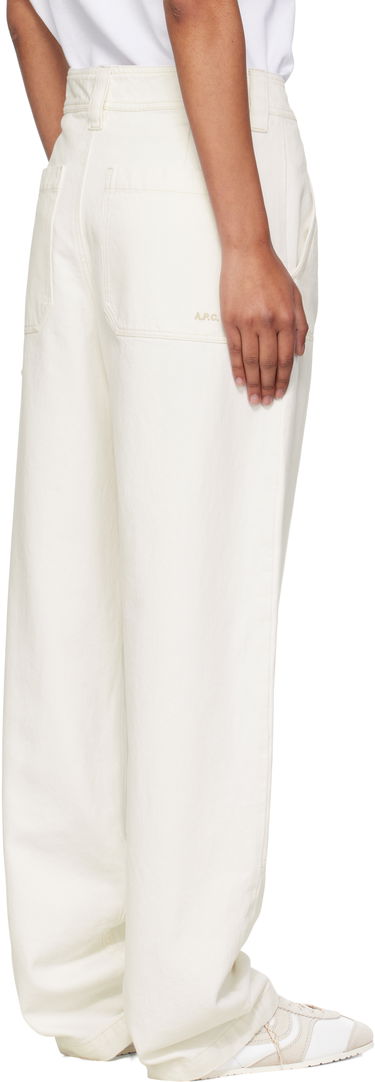 Cargo hlače A.P.C. A.P.C. Gustav Carpenter Pants Bela | COGZV-M08484, 2