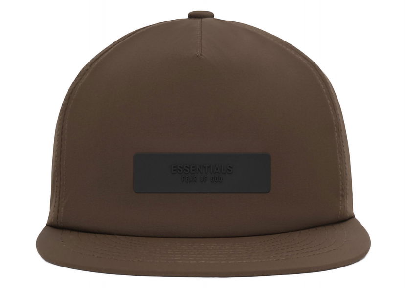 Kapa Fear of God Essentials Core Collection Nylon Baseball Cap Rjava | 642SU247116F